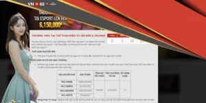 Thưởng 100% tại thể thao điện tử lên đến 6,150,000đ dành cho sảnh nào?