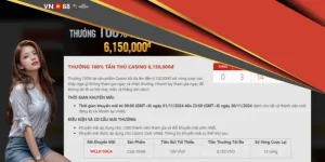 Thưởng 100% tân thủ casino 6,150,000đ có gì ấn tượng?